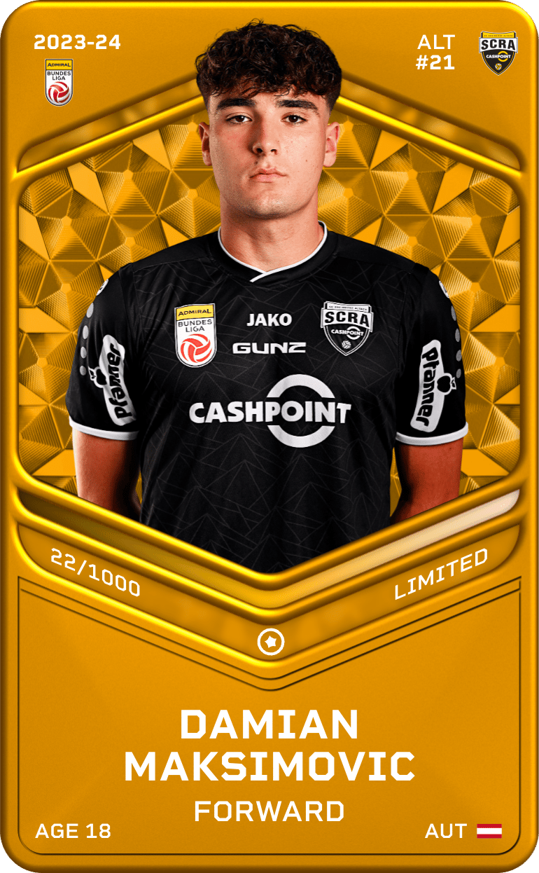 Damian Maksimovic 2023-24 • Limited 22/1000