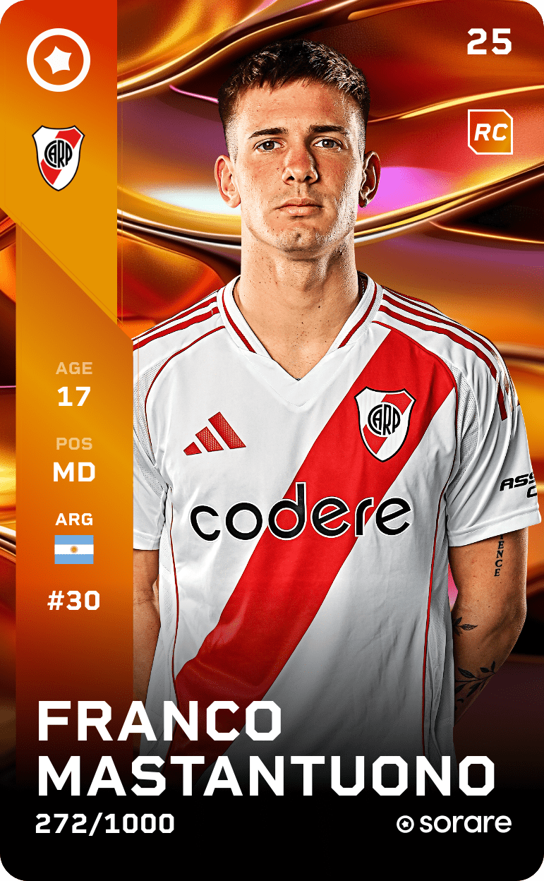 Franco Mastantuono 2025-26 • Limited 272/1000