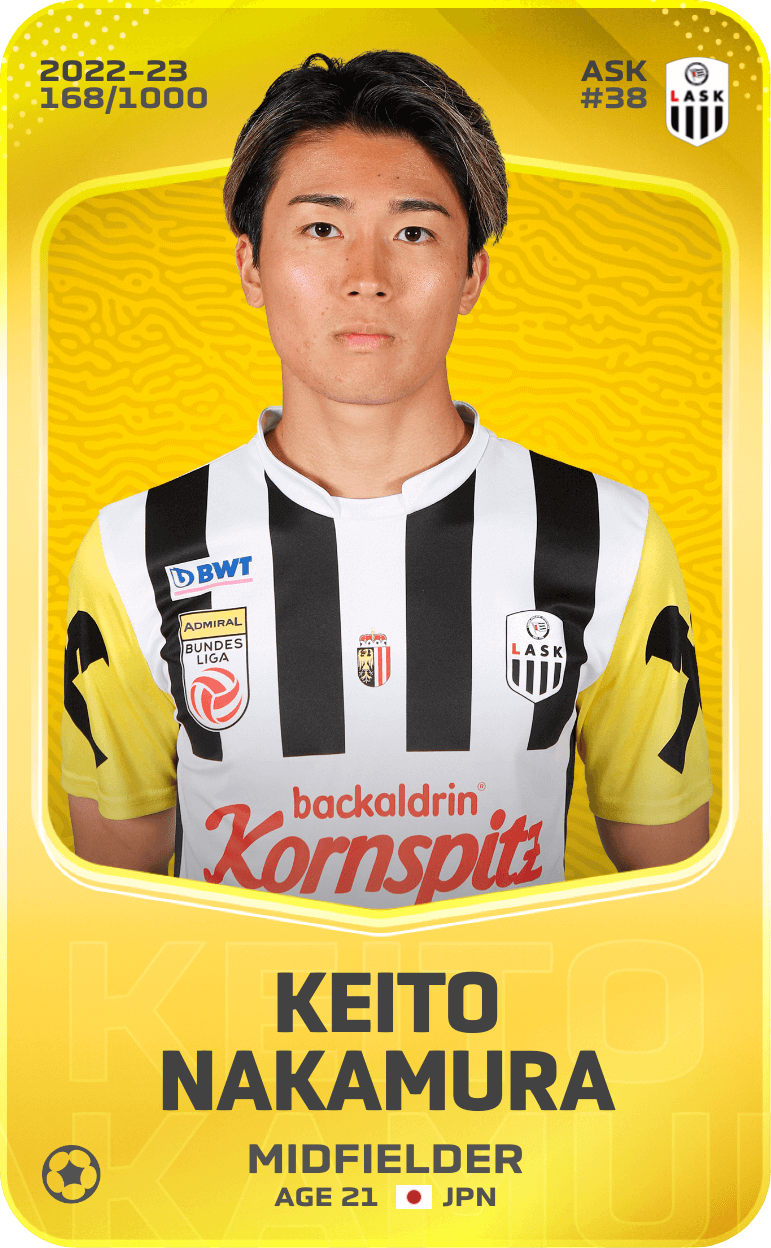 Keito Nakamura 2022-23 • Limited 168/1000