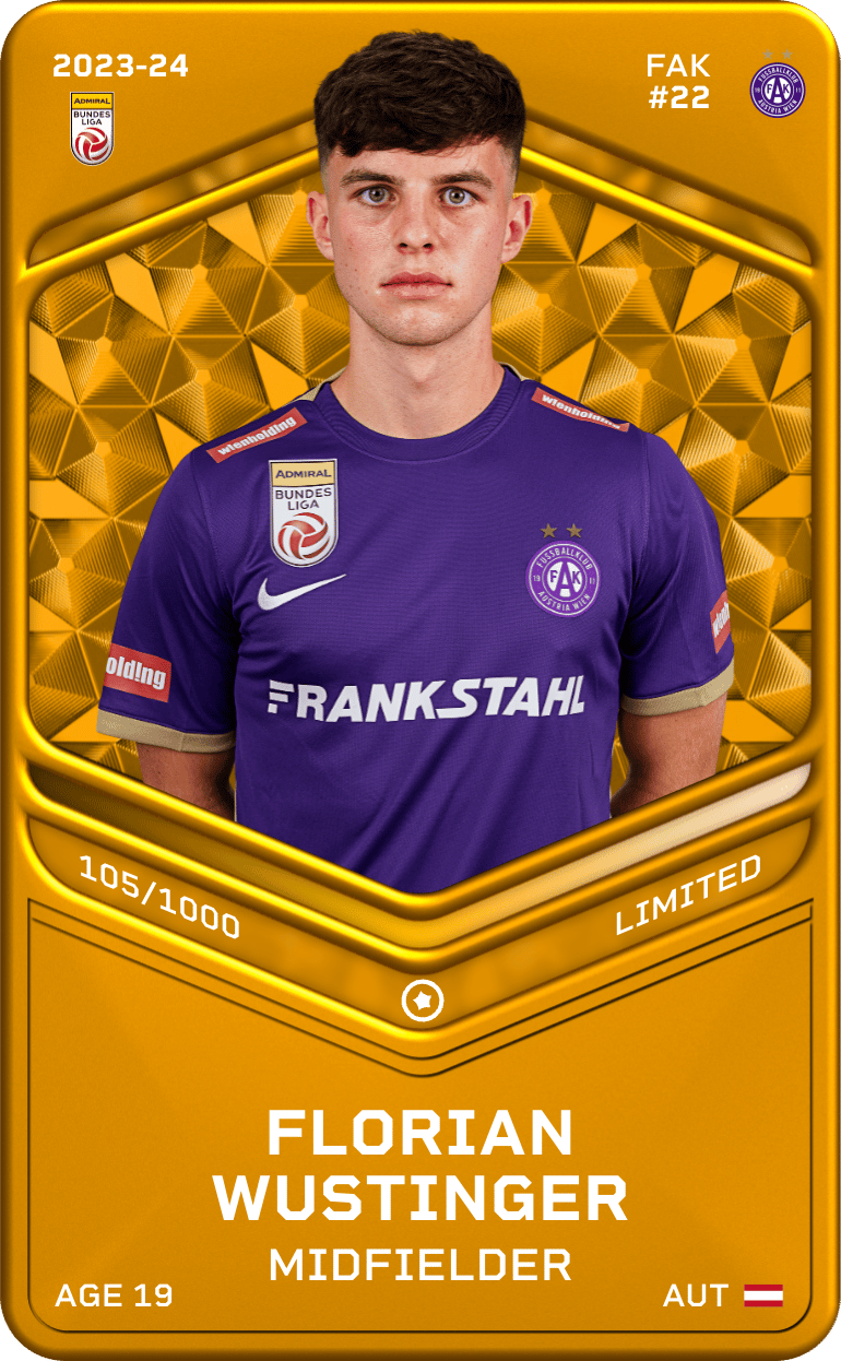 Florian Wustinger 2023-24 • Limited 105/1000