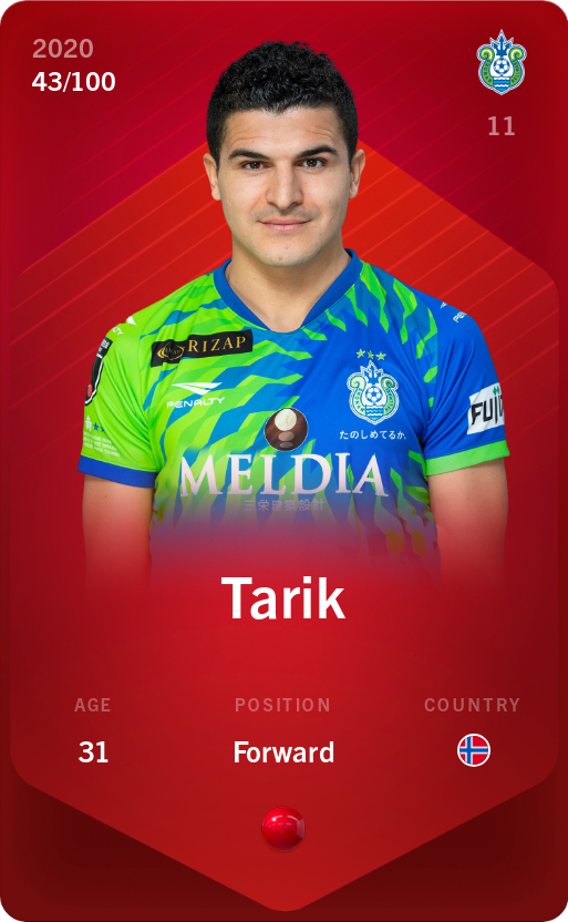 Sorare - Sorare Official - Tarik 2020-21 • Rare 43/100 - NFT # 65441932697917095988052840651923191864988027878401433729468297863436519931608