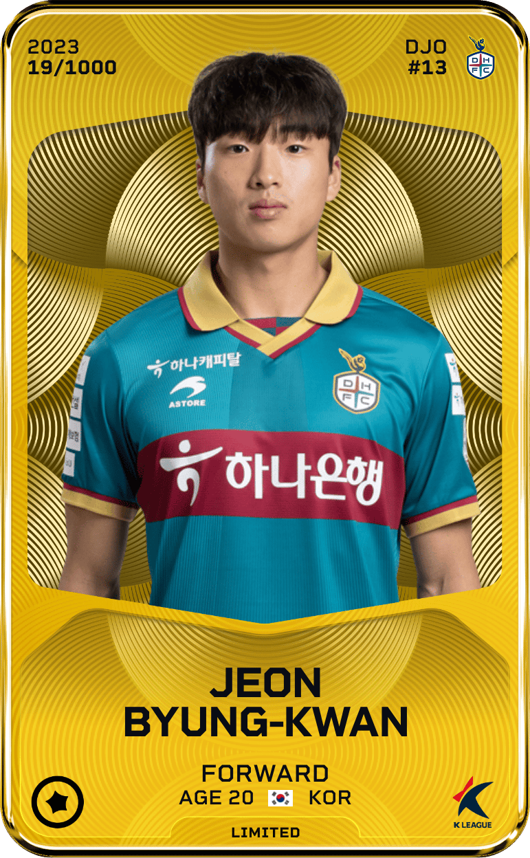 Jeon Byung-Kwan 2023-24 • Limited 19/1000