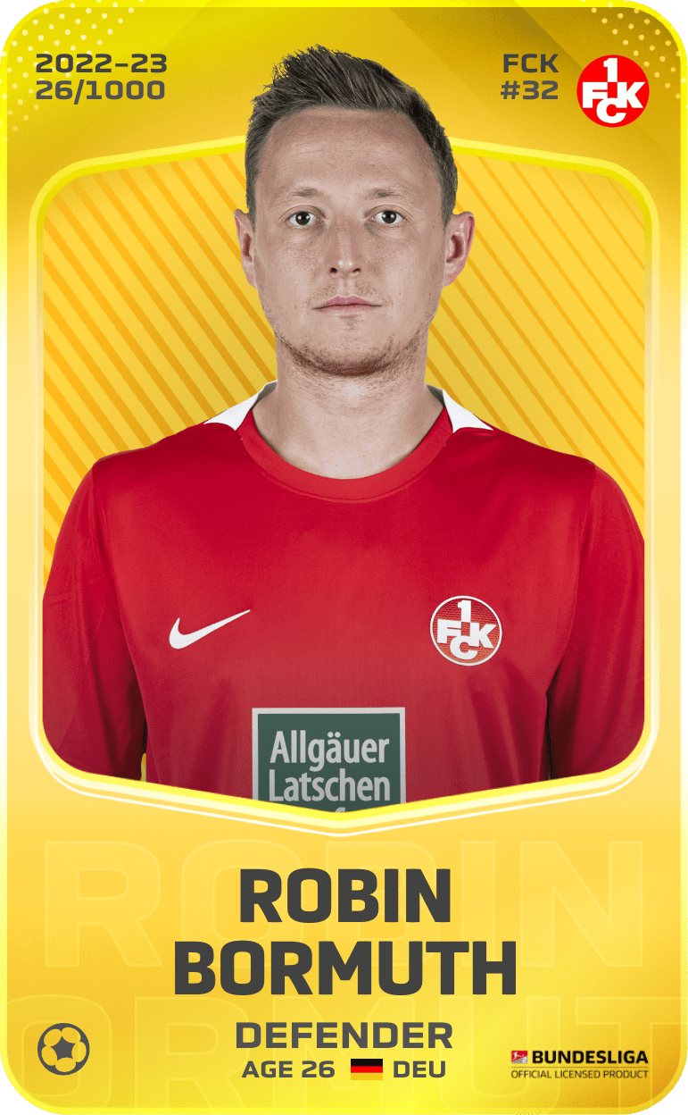 Robin Bormuth 2022-23 • Limited 26/1000