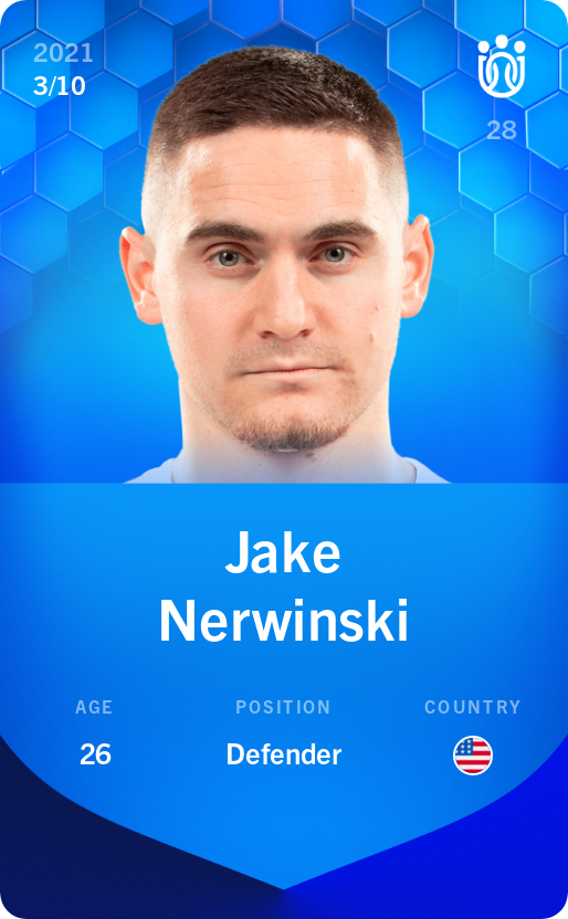 Sorare - Sorare Official - Jake Nerwinski 2021-22 • Super Rare 3/10 - NFT # 25344927291808639175046291874180678858309205064153252768393100205382003103667