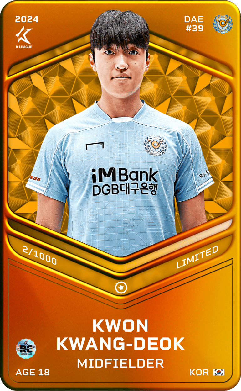 Kwon Kwang-Deok 2024-25 • Limited 2/1000