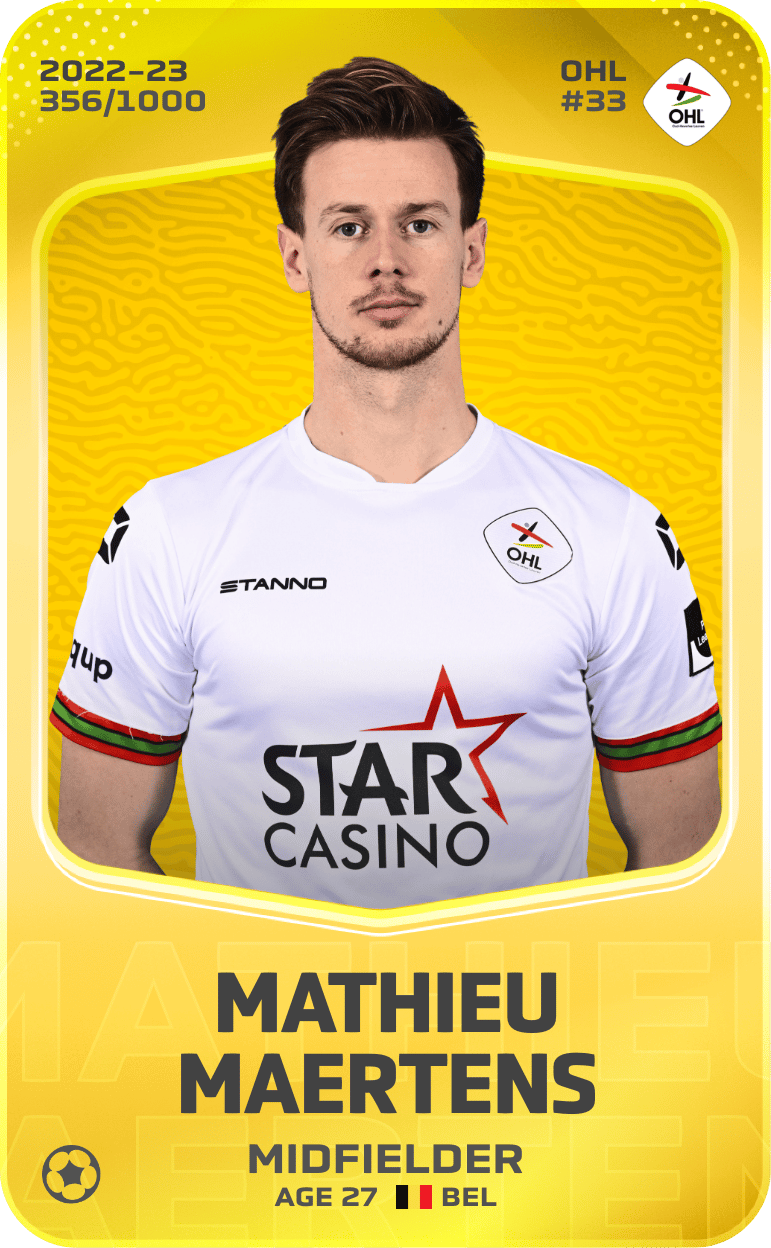 Mathieu Maertens 2022-23 • Limited 356/1000