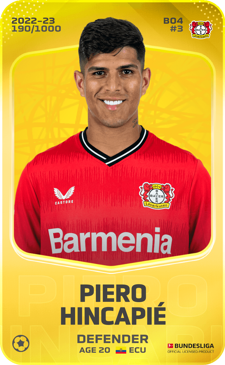 Piero Hincapié 2022-23 • Limited 190/1000