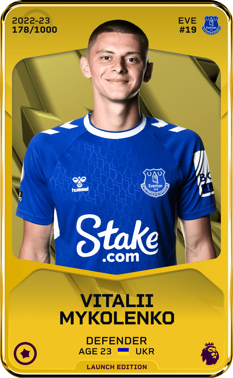 Vitalii Mykolenko 2022-23 • Limited 178/1000
