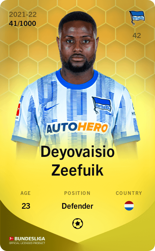 Deyovaisio Zeefuik 2021-22 • Limited 41/1000