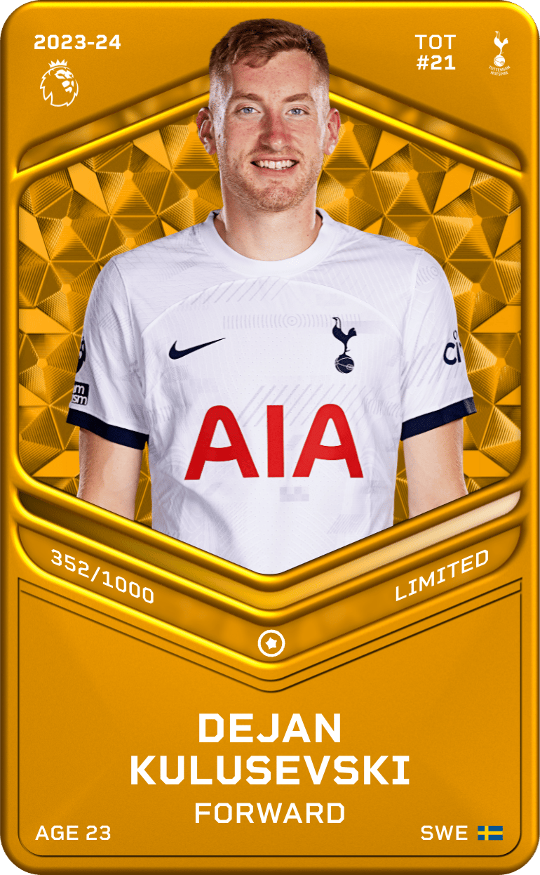 Dejan Kulusevski 2023-24 • Limited 352/1000