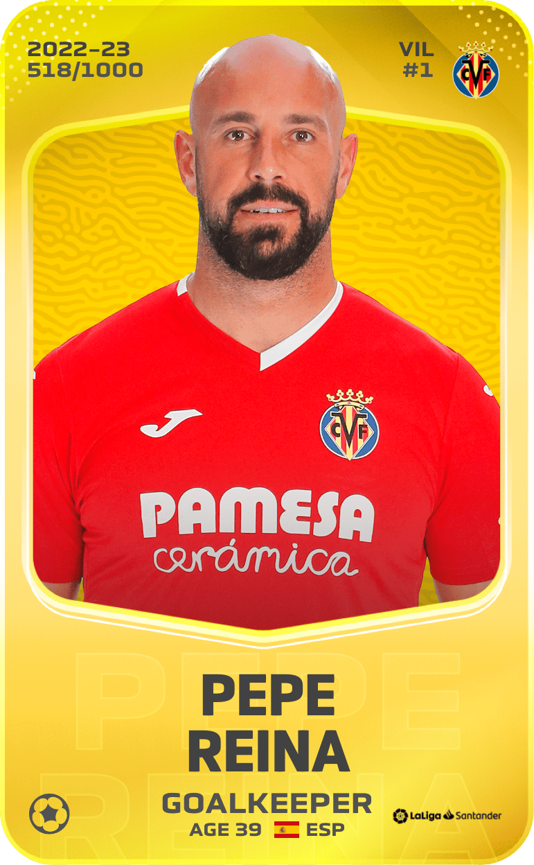 Pepe Reina 2022-23 • Limited 518/1000