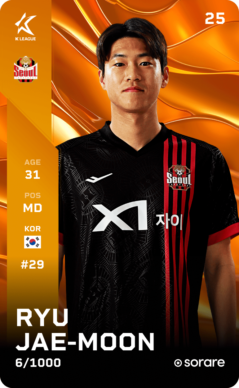 Ryu Jae-Moon 2025-26 • Limited 6/1000