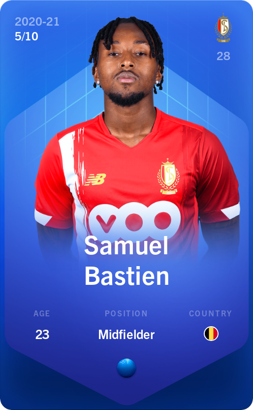 Sorare - Sorare Official - Samuel Bastien 2020-21 • Super Rare 5/10 - NFT # 37203264142894030710529684840487687113161131973972345358556898559661388358682