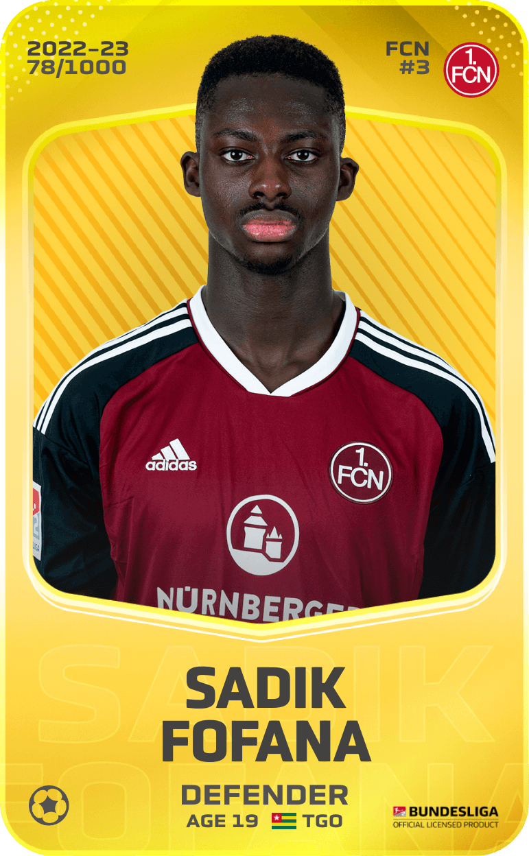 Sadik Fofana 2022-23 • Limited 78/1000