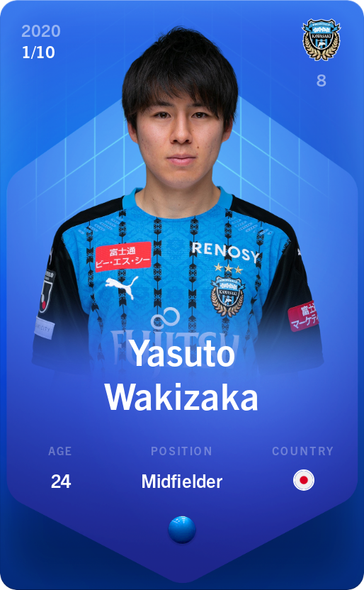 Sorare - Sorare Official - Yasuto Wakizaka 2020-21 • Super Rare 1/10 - NFT # 44391266628639204066881655452886031650424214548959961263710322782679496825353