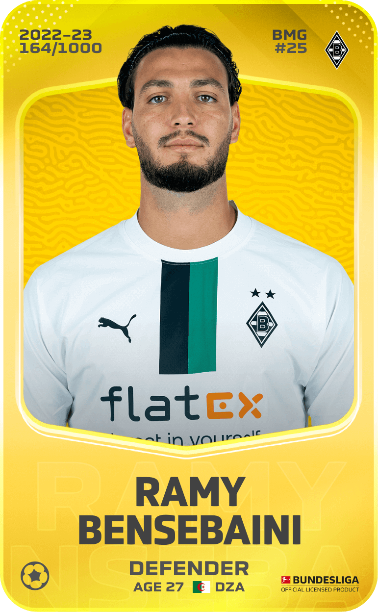 Ramy Bensebaini 2022-23 • Limited 164/1000