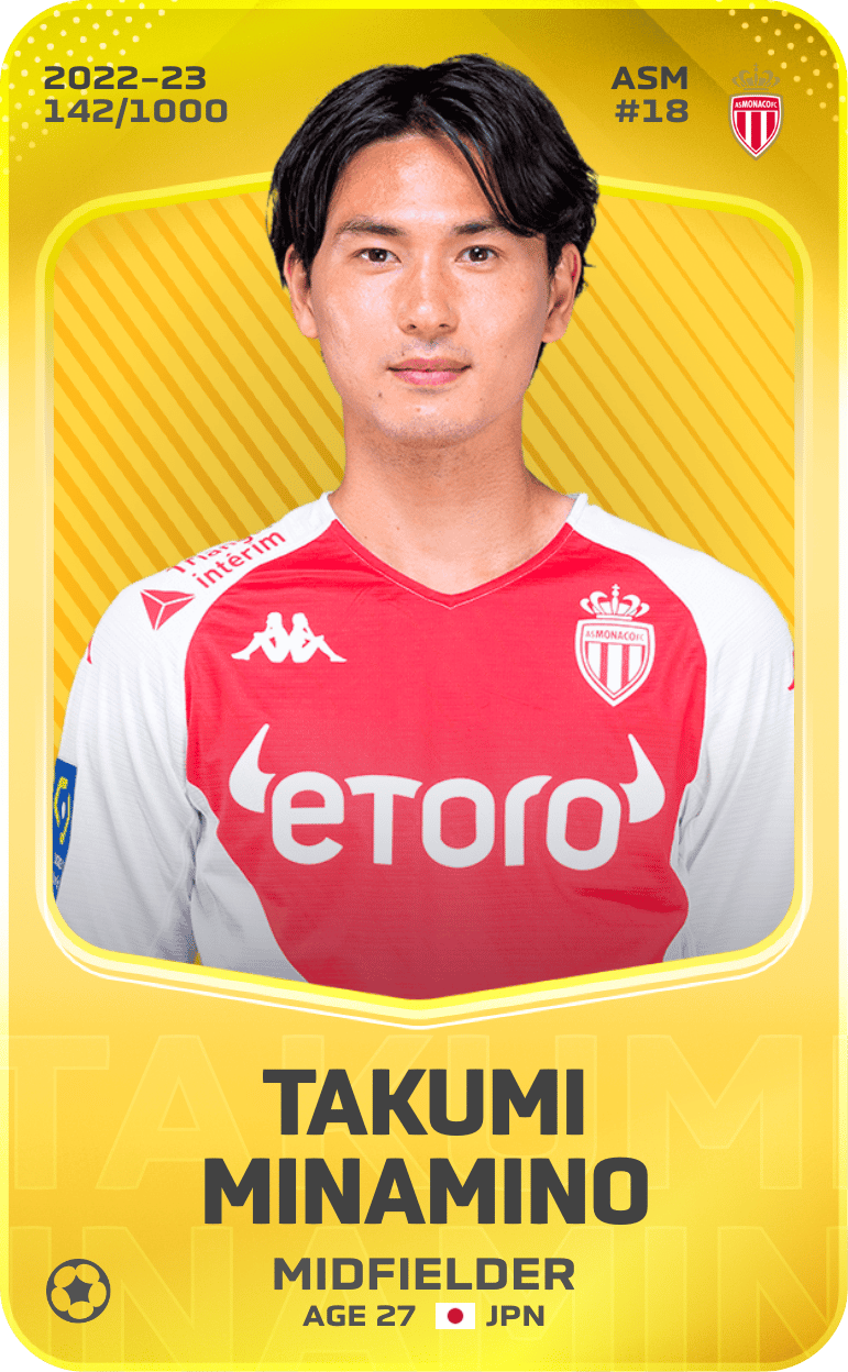 Takumi Minamino 2022-23 • Limited 142/1000