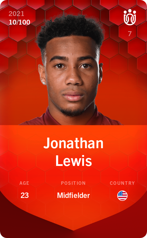 Sorare - Sorare Official - Jonathan Lewis 2021-22 • Rare 10/100 - NFT # 28356041120086369316779790886691604175567358182341146776500883629877029856089