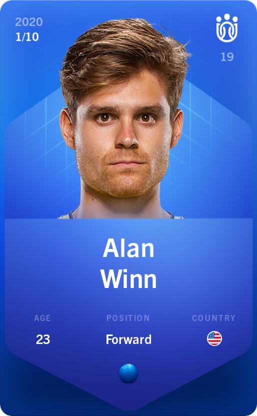 Sorare - Sorare Official - Alan Winn 2020-21 • Super Rare 1/10 - NFT # 2625593126842746217110106461834215877220369436197414889296778241120667231354