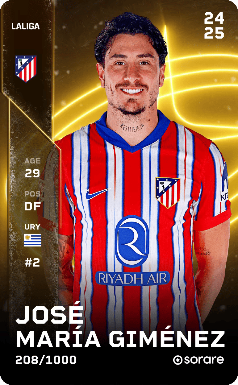 José María Giménez 2024-25 • Limited 208/1000
