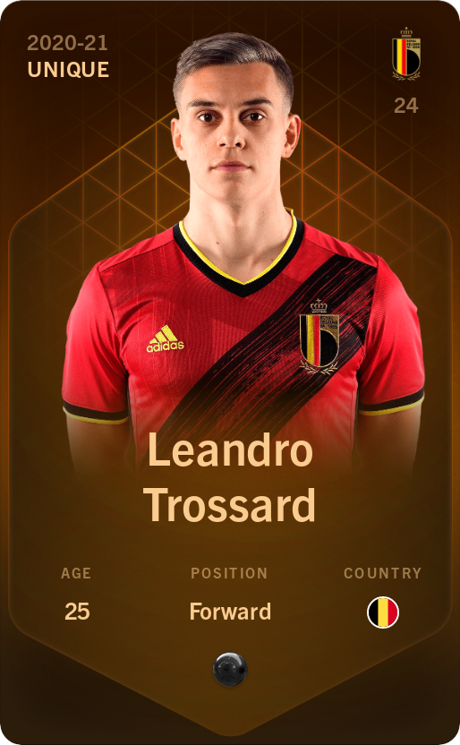 Sorare - Sorare Official - Leandro Trossard 2020-21 • Unique - NFT # 66296738791838132444653148935601212215657170187855595203035575213740164061579
