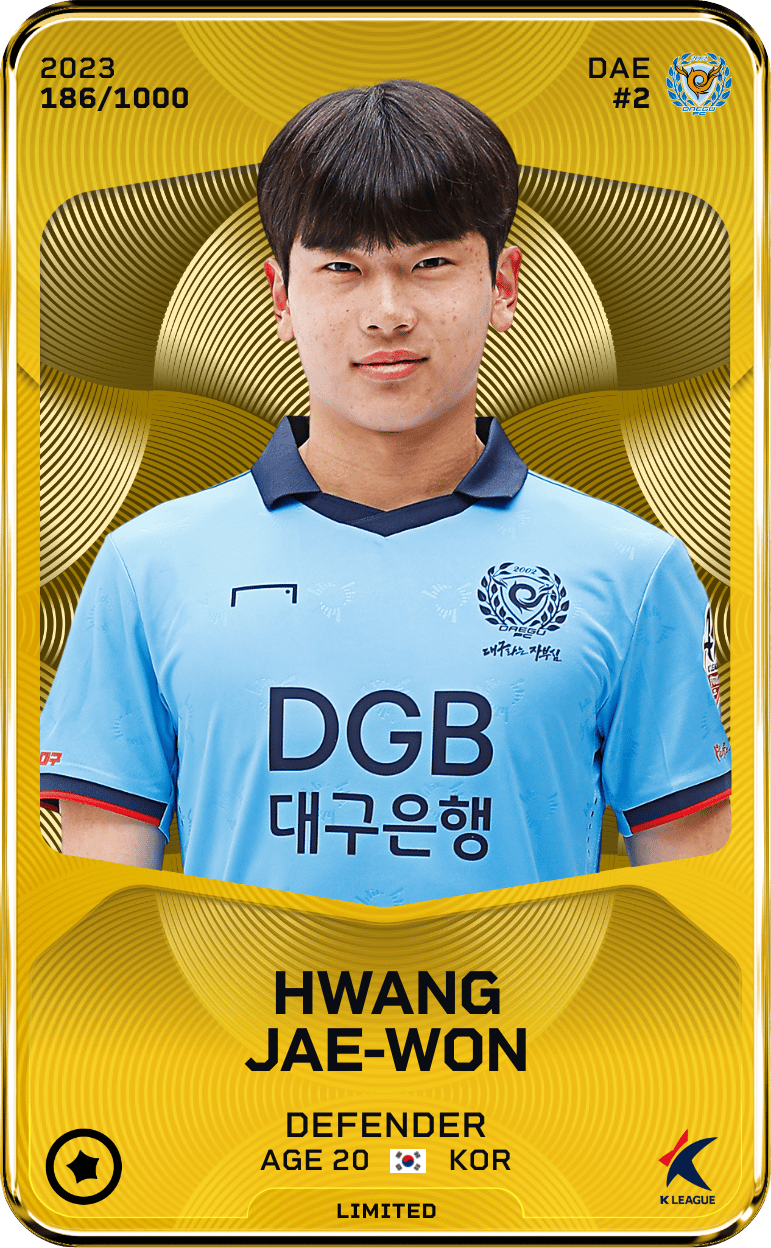 Hwang Jae-Won 2023-24 • Limited 186/1000