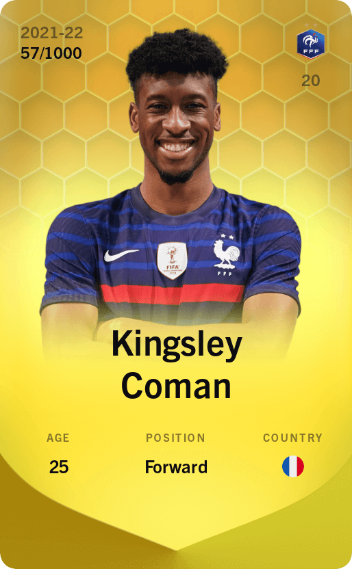 Kingsley Coman 2021-22 • Limited 57/1000
