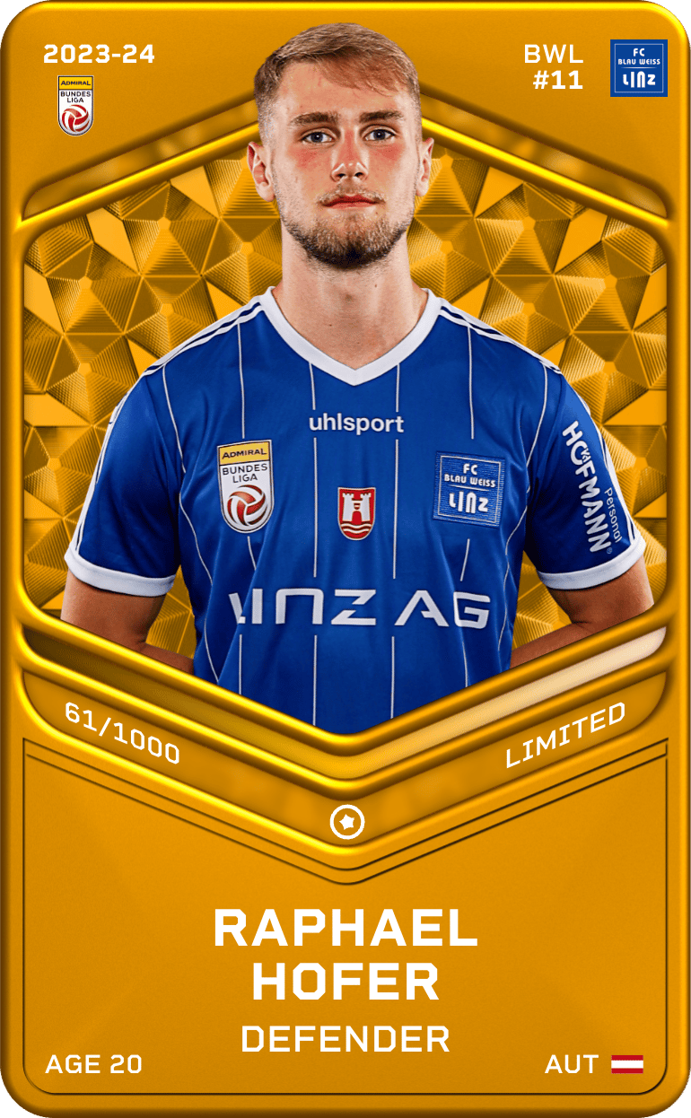 Raphael Hofer 2023-24 • Limited 61/1000
