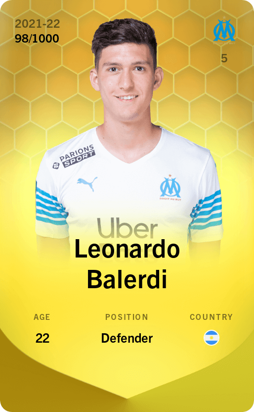 Leonardo Balerdi 2021-22 • Limited 98/1000