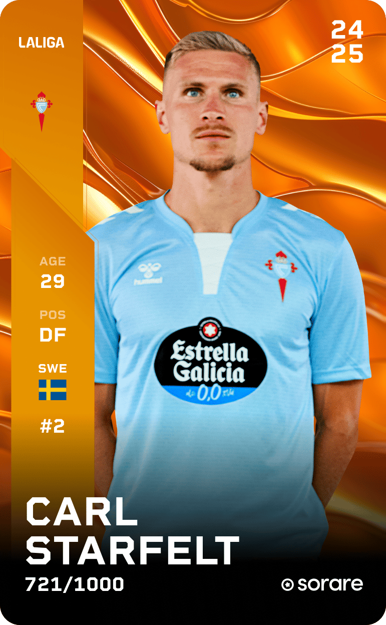 Carl Starfelt 2024-25 • Limited 721/1000