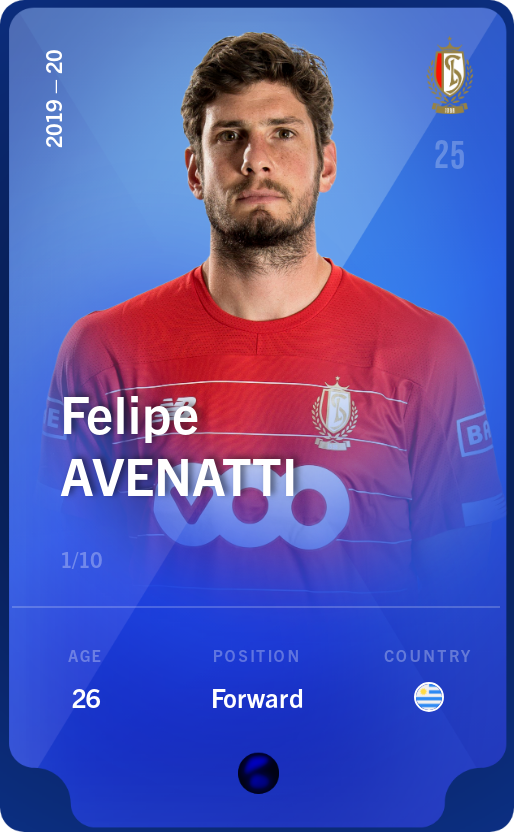 Sorare - Sorare Official - Felipe Avenatti 2019-20 • Super Rare 1/10 - NFT # 26940215745342723807312047068641156104684644080462024341436542441577394287509