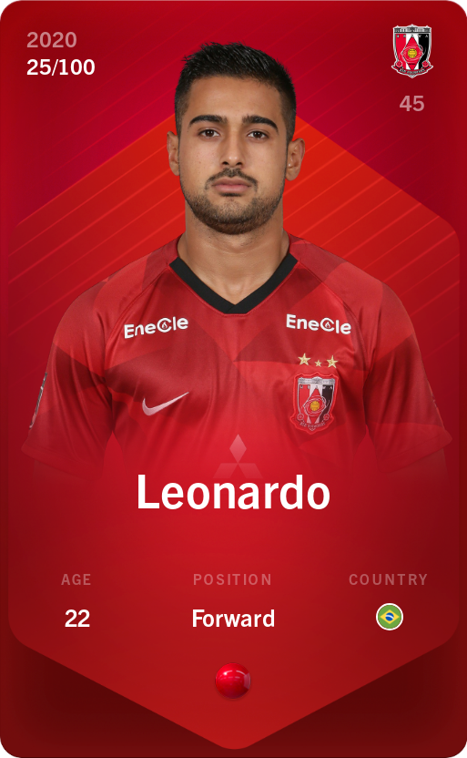 Sorare - Sorare Official - Leonardo 2020-21 • Rare 25/100 - NFT # 86620934217851944356114168115605225238470553772502943677546183579900150828153