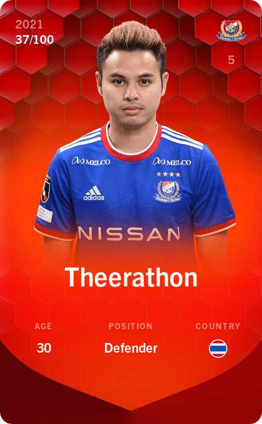 Sorare - Sorare Official - Theerathon 2021-22 • Rare 37/100 - NFT # 102768929105119993063736657027452963060009941387234164058518841893689157452750