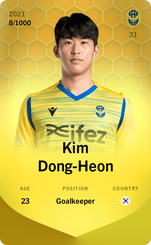 Kim Dong-Heon 2021-22 • Limited 8/1000