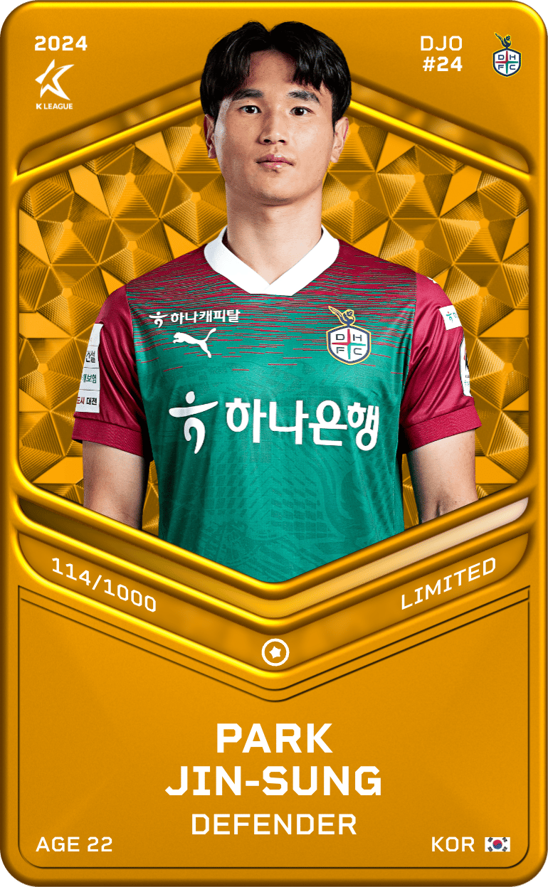 Park Jin-Seong 2024-25 • Limited 114/1000
