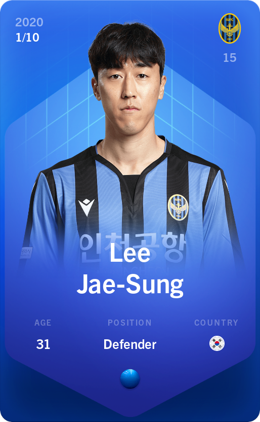 Sorare - Sorare Official - Lee Jae-Sung 2020-21 • Super Rare 1/10 - NFT # 49244855170507592396534893339864827818834903642337774305566864271334559310370