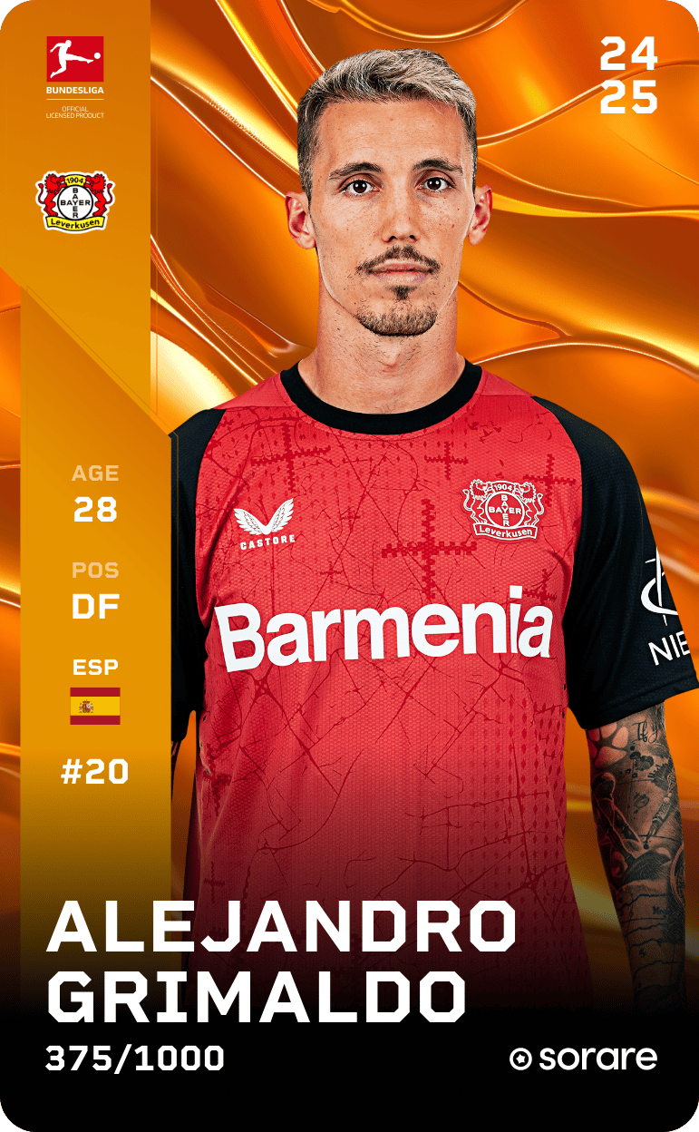 Alejandro Grimaldo 2024-25 • Limited 375/1000