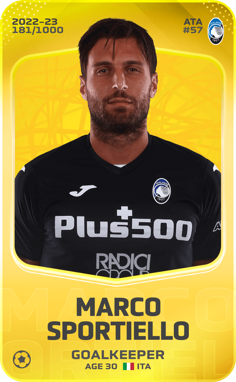 Marco Sportiello 2022-23 • Limited 181/1000
