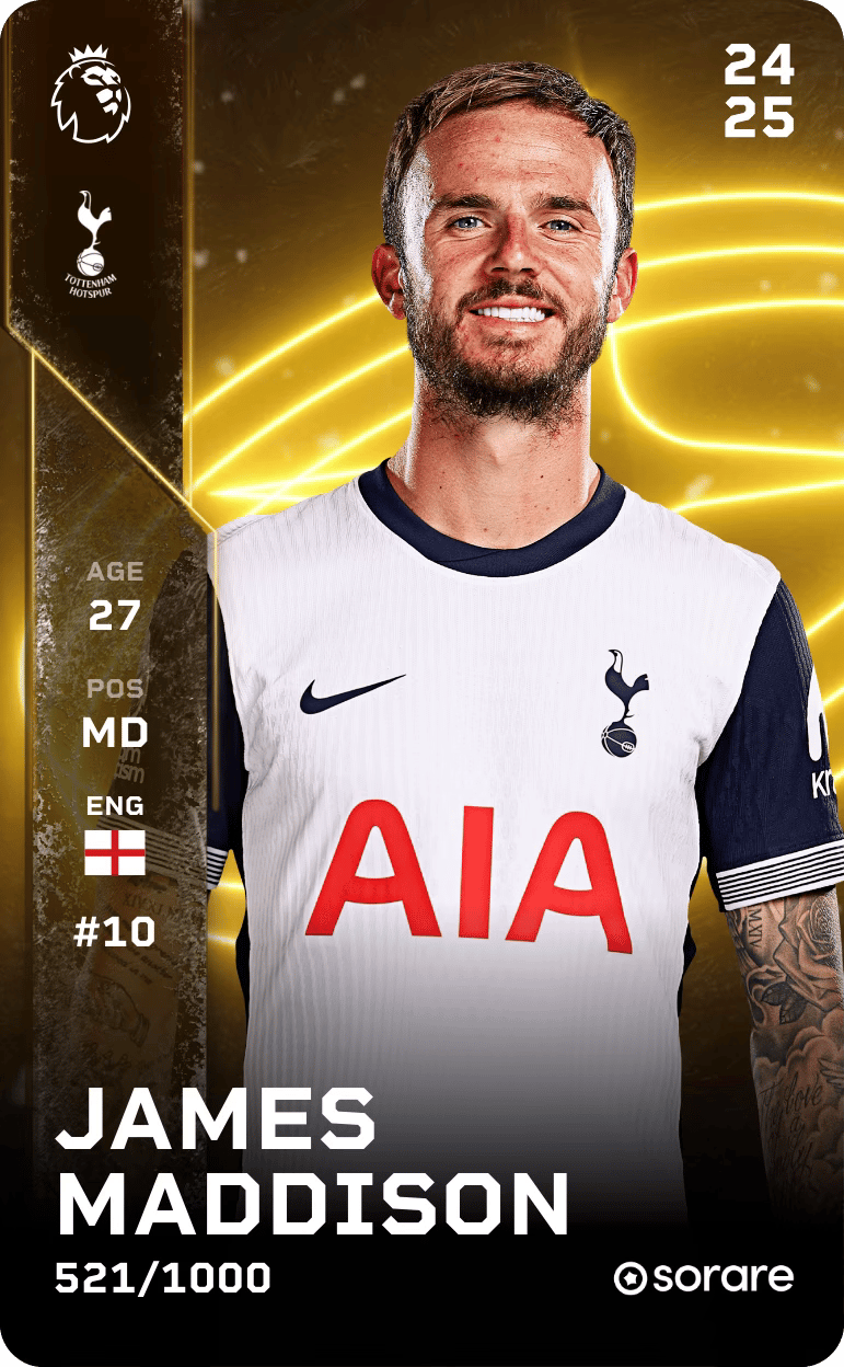 James Maddison 2024-25 • Limited 521/1000