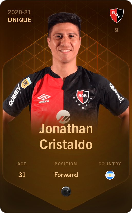 Sorare - Sorare Official - Jonathan Cristaldo 2020-21 • Unique - NFT # 51282724752640877199946111129150807429323539463302235075303535024231421568780