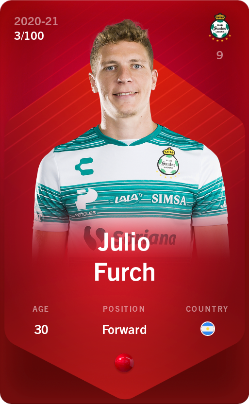 Sorare - Sorare Official - Julio Furch 2020-21 • Rare 3/100 - NFT # 81449101945074600777053763547293668593001467333867649267949133566249828648931