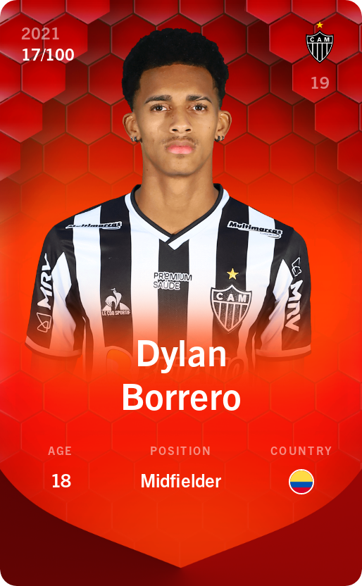 Sorare - Sorare Official - Dylan Borrero 2021-22 • Rare 17/100 - NFT # 83774290499329630664695589582349377675580423261907555227069102660890317127764