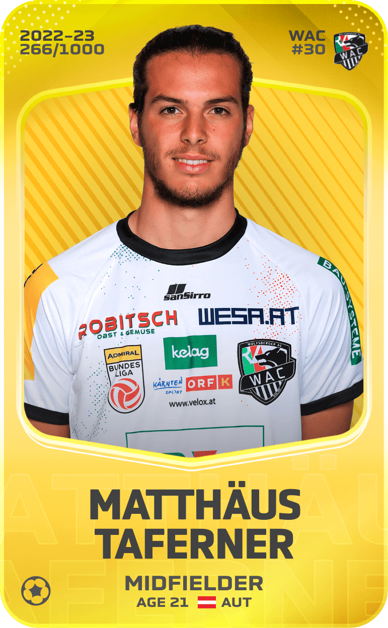 Matthäus Taferner 2022-23 • Limited 266/1000