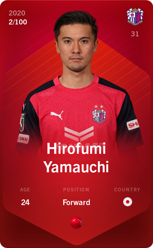 Sorare - Sorare Official - Hirofumi Yamauchi 2020-21 • Rare 2/100 - NFT # 7109173737892652516704063567078591643065387124336198677309855855069267240382