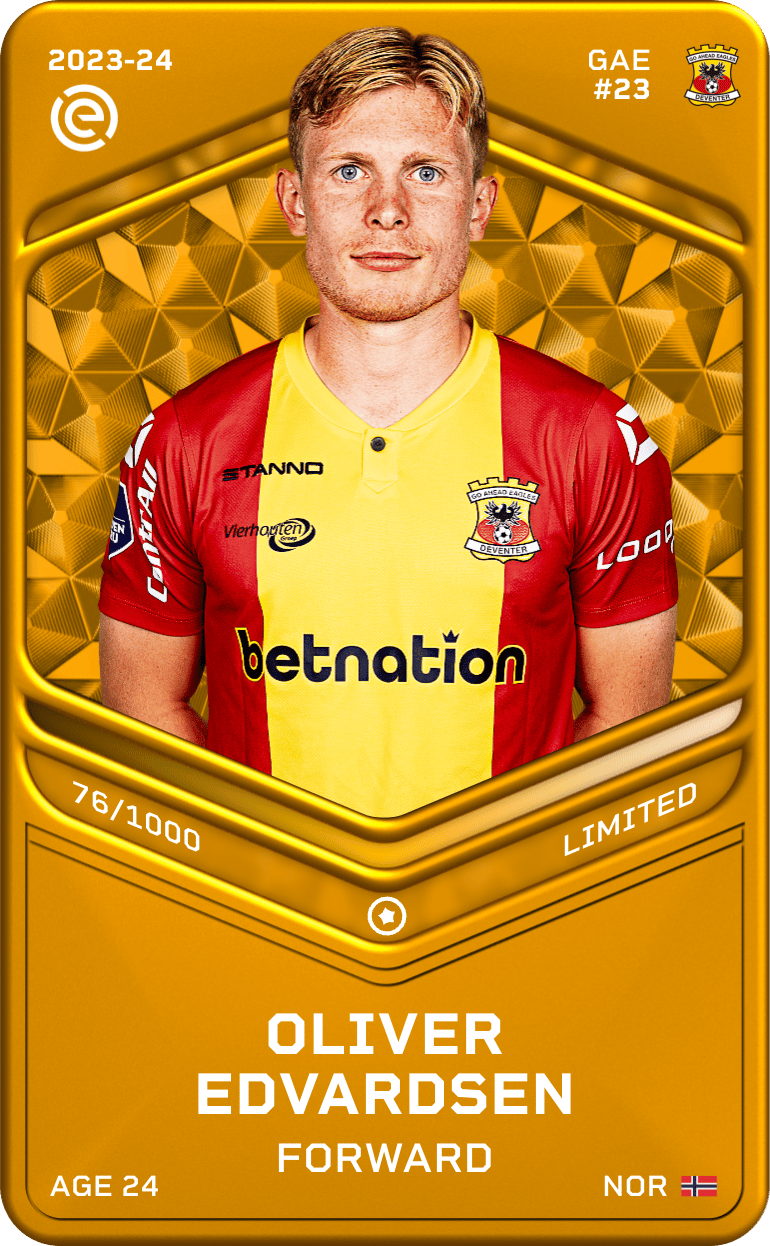 Oliver Edvardsen 2023-24 • Limited 76/1000