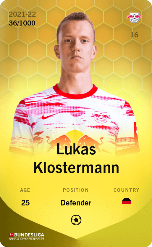 Lukas Klostermann 2021-22 • Limited 36/1000