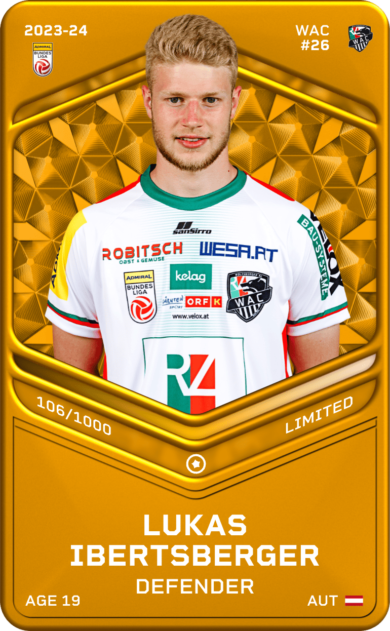 Lukas Ibertsberger 2023-24 • Limited 106/1000