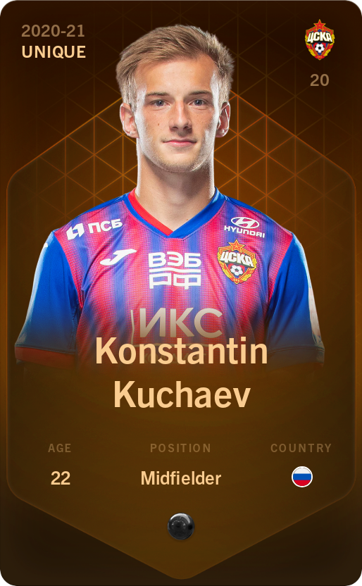 Sorare - Sorare Official - Konstantin Kuchaev 2020-21 • Unique - NFT # 39425066382050292715466539811813347696229761057599655157290223833839884539903