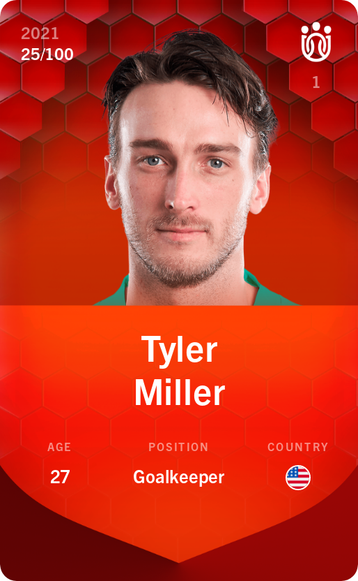 Sorare - Sorare Official - Tyler Miller 2021-22 • Rare 25/100 - NFT # 100171762409819073170691394470554841259997591532547906876977617954150104026707