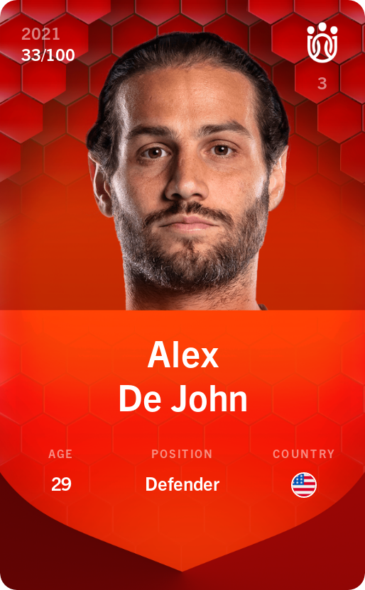 Sorare - Sorare Official - Alex De John 2021-22 • Rare 33/100 - NFT # 44443658678894798471925125178892966970578821292703350633107418421309596202098